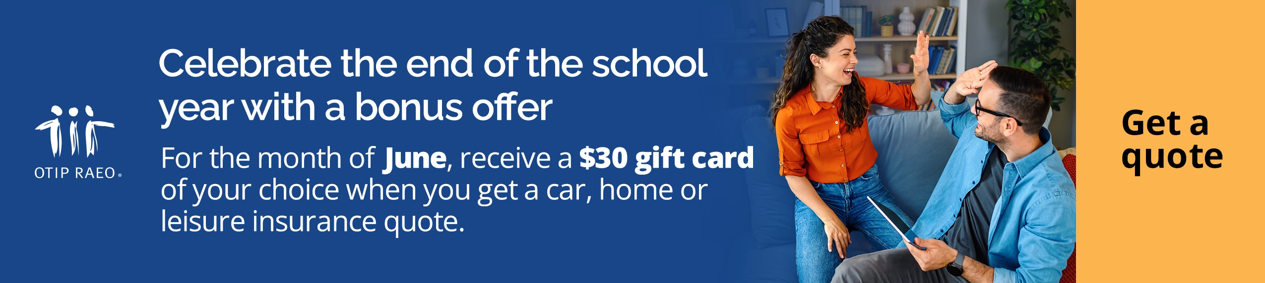 Get a quote to receive a 20$ gift card